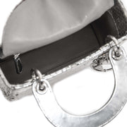 acheter en ligne seconde main Dior Silvery Python Mini Lady Dior Bag