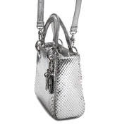 koop veilig online tegen de beste prijs Dior Silvery Python Mini Lady Dior Bag