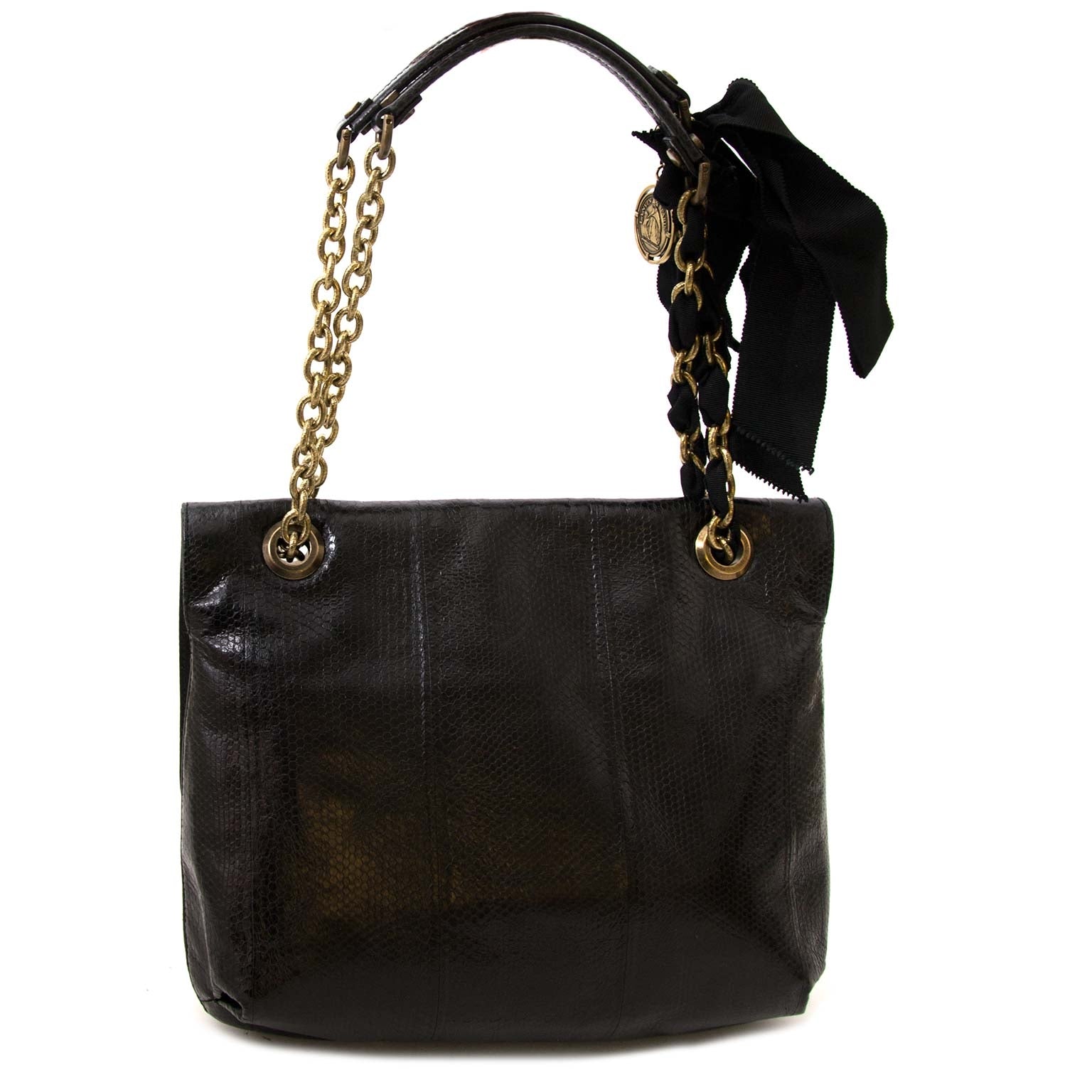 skip the waitinglist shop safe online your secondhand Lanvin Black Happy Medium Bag