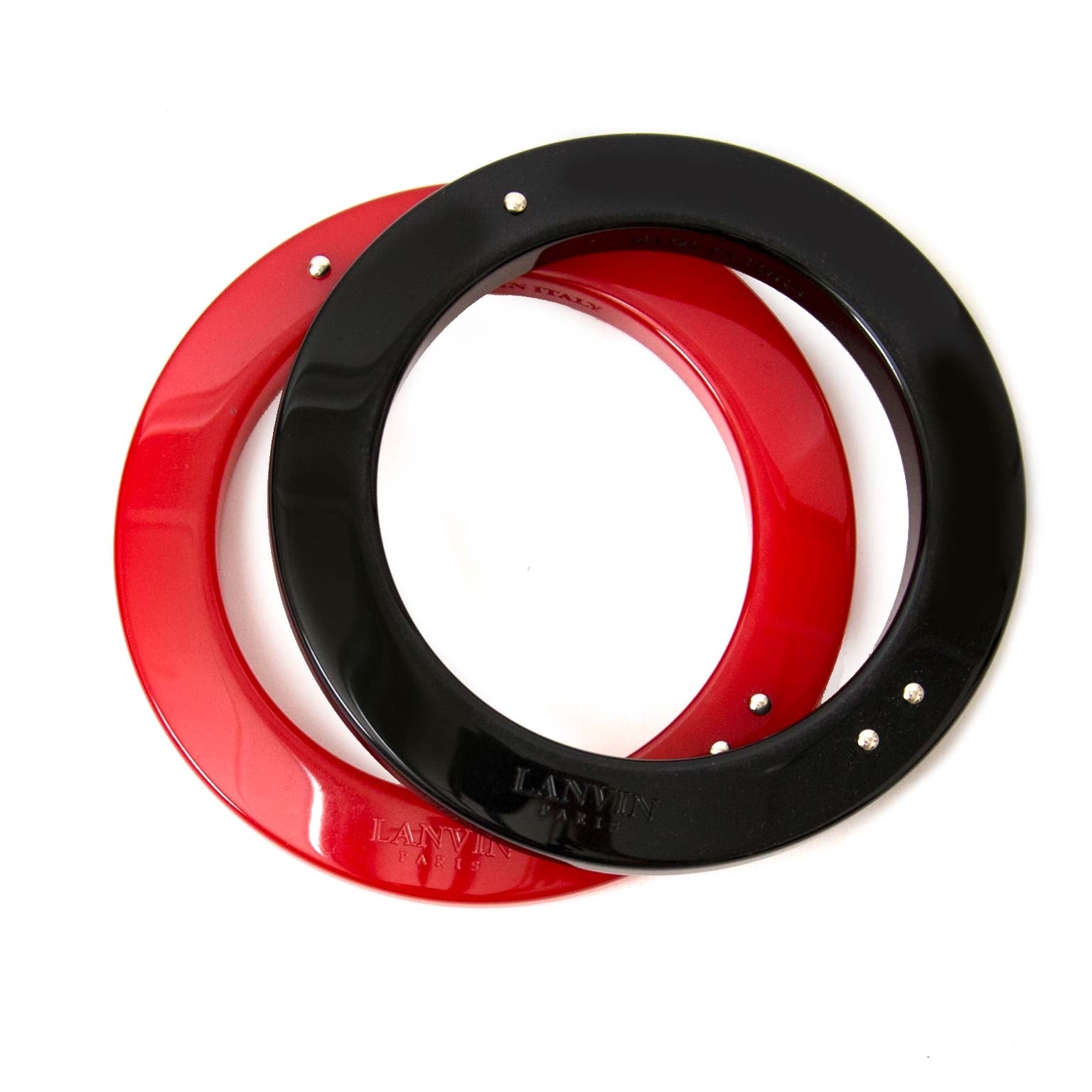 Buy Lanvin black and red bracelets now online at labellov vintage fashion webshop