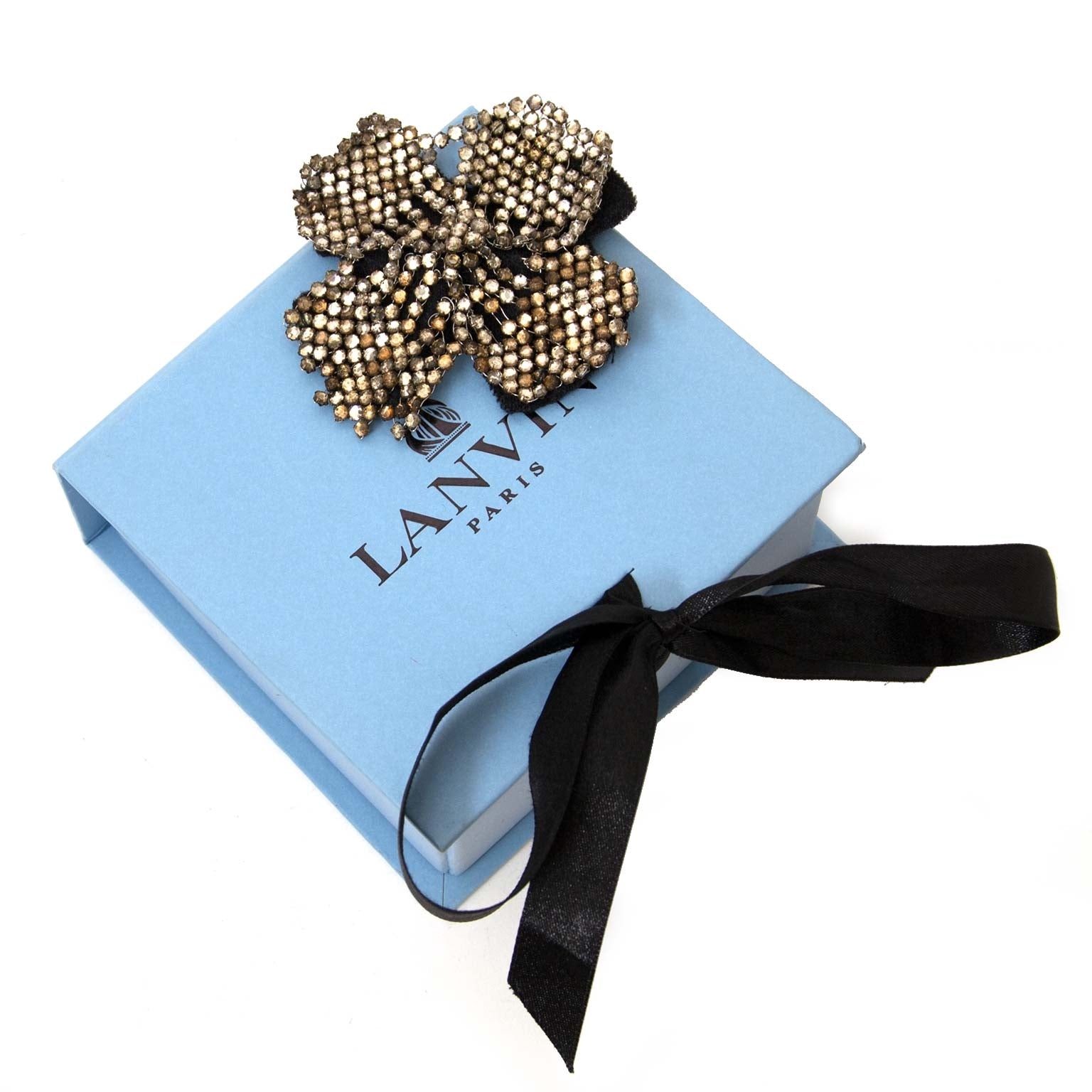 Lanvin bloemen broche nu te koop bij labellov vintage mode webshop