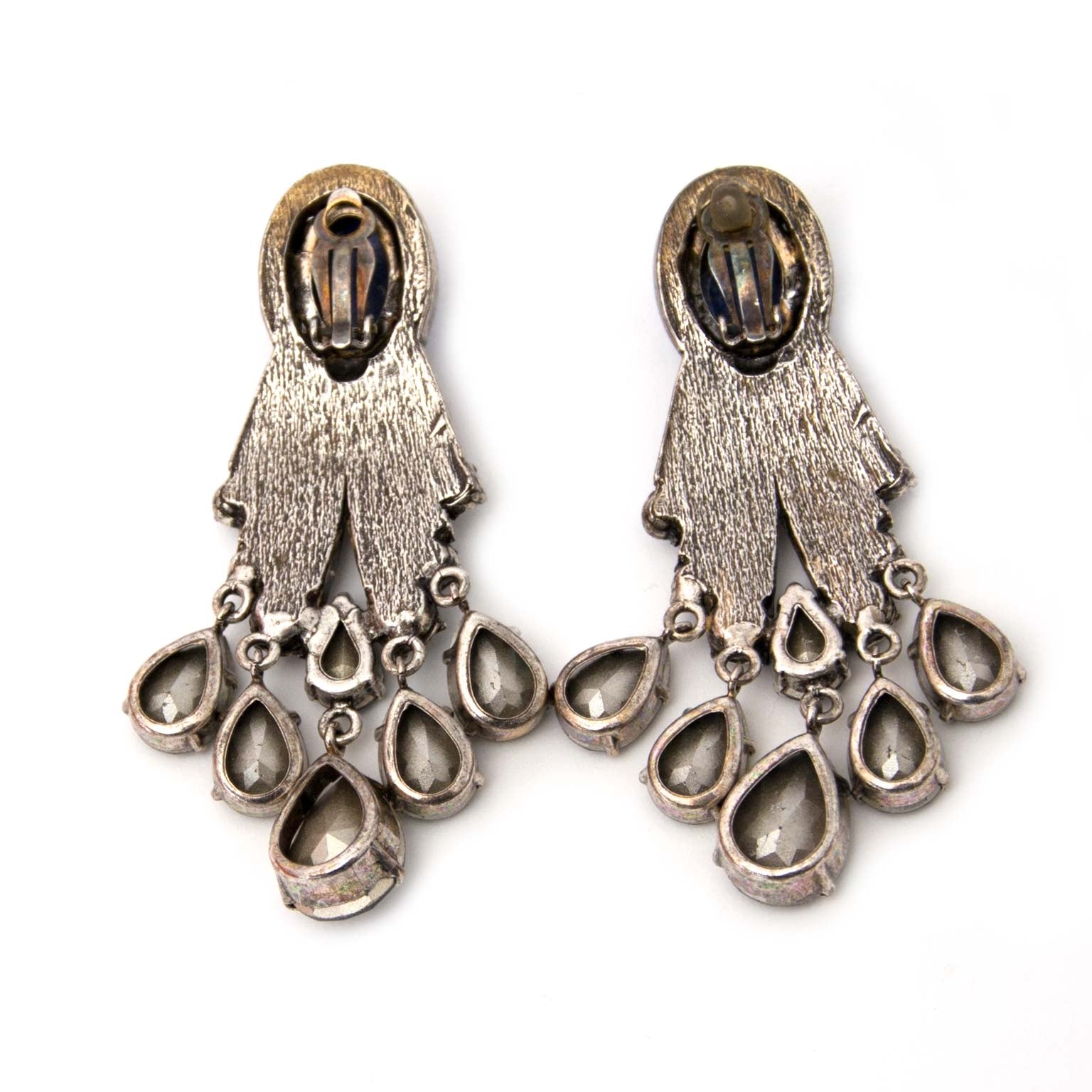 shop safe online your secondhand Lanvin Shiny Stone Clip Earrings