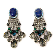 Lanvin Shiny Stone Clip Earrings online at the best price