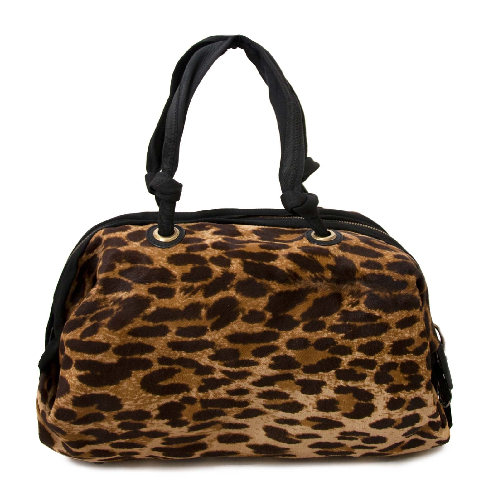 Safe online shopping at Labellov vintage fashion webshop with lanvin leopard bags