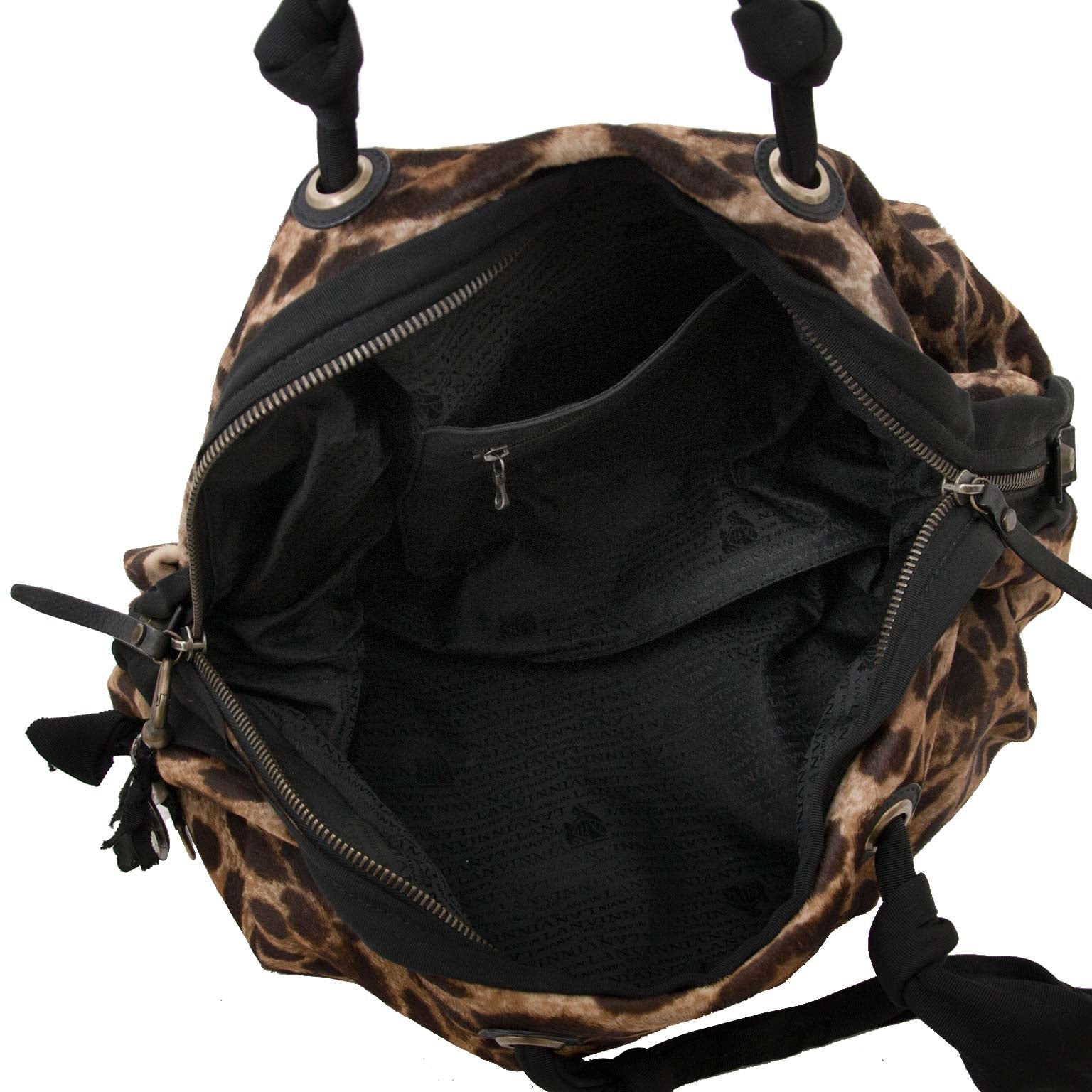 lanvin leopard bowling tas nu online bij labellov vintage mode webshop