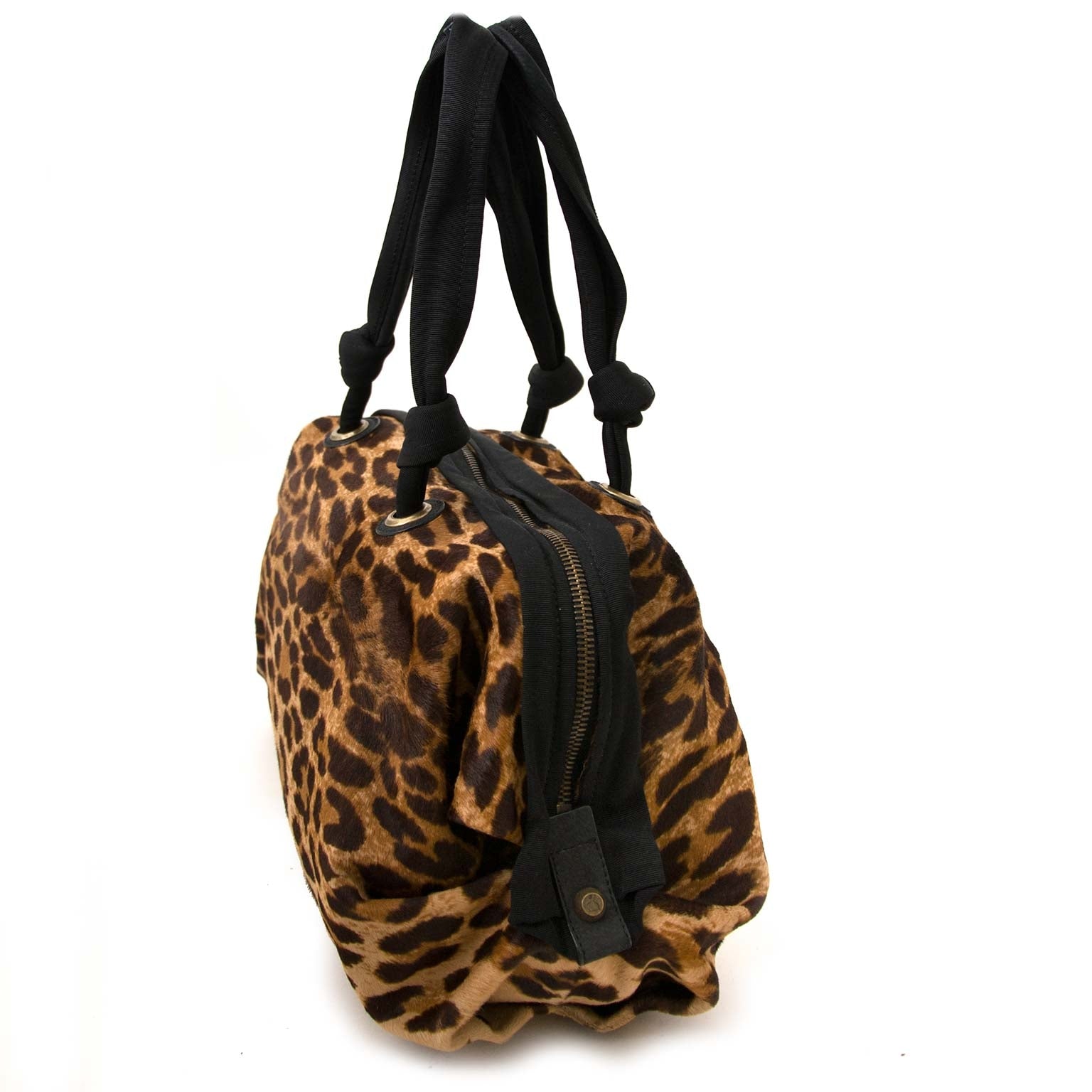 Veilig online shoppen bij labellov vintage fashion webshop met leopard lanvin tassen