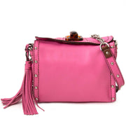 Lanvin Pink Leather Chain Strap 'Happicolo' Bag te koop online bij Labellov