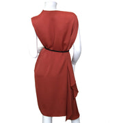 lanvin terracotta dress now for sale at labellov vintage fashion webshop belgium