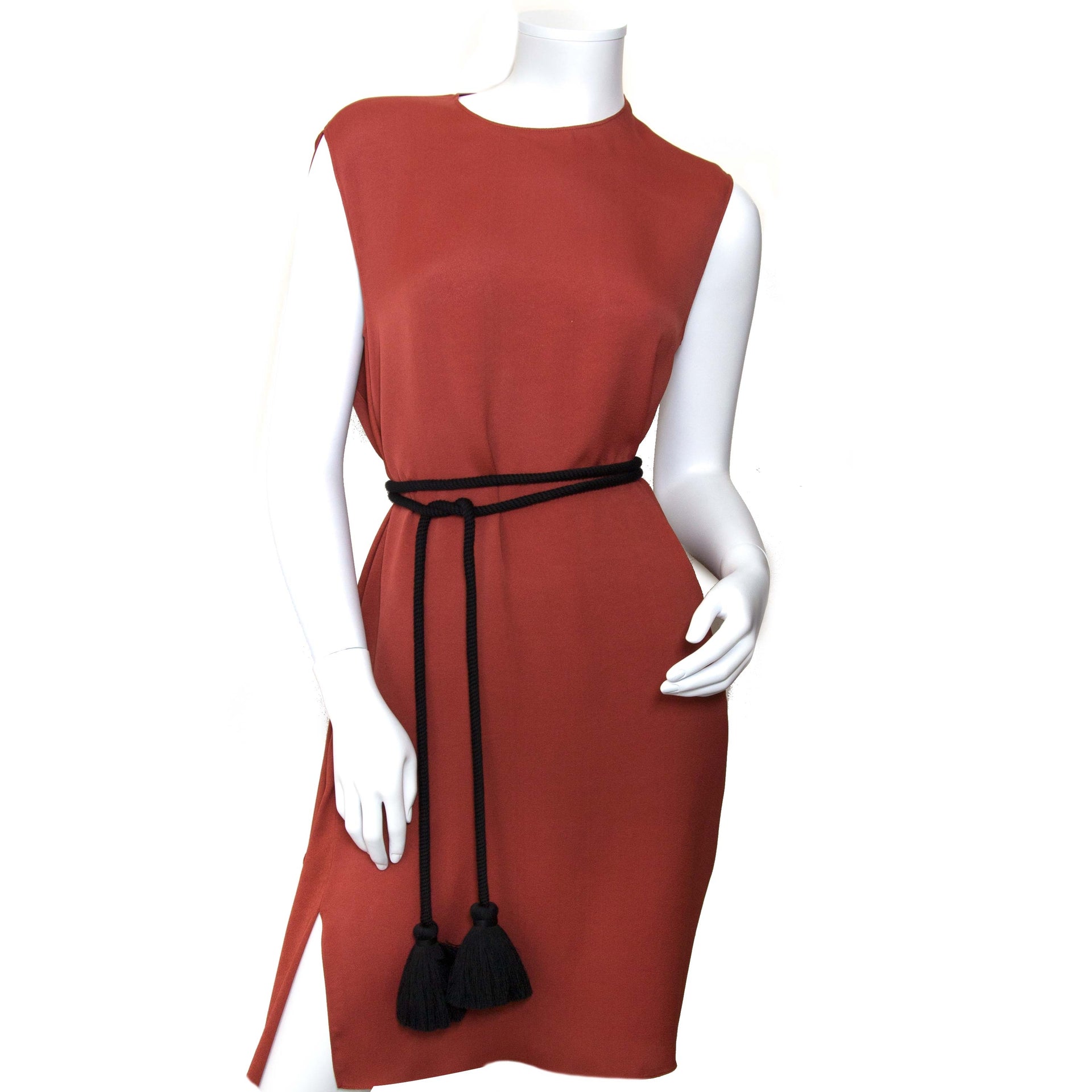 lanvin terracotta dress now for sale at labellov vintage fashion webshop belgium