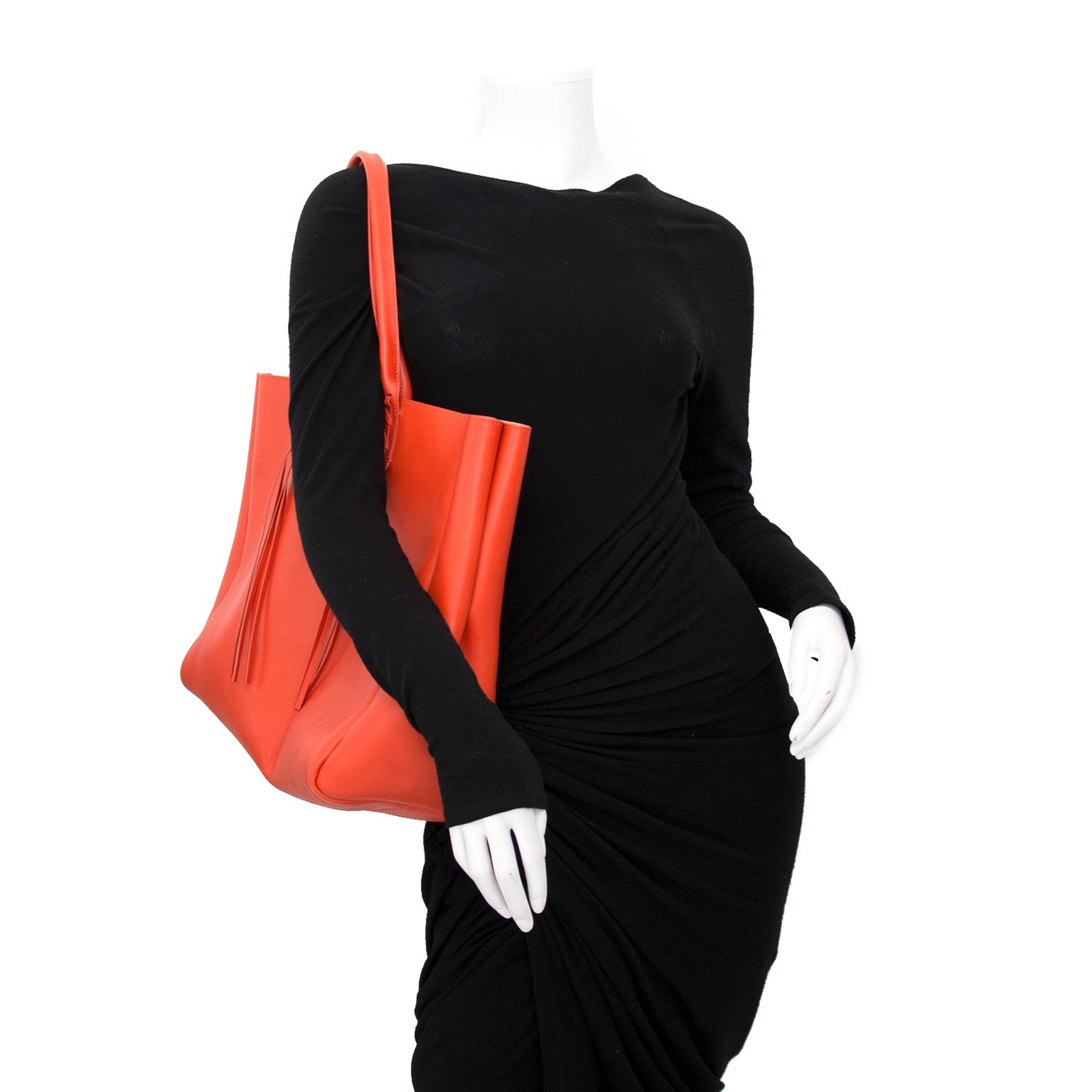 koop veilig online aan de best prijs Lanvin Orange Fringed The Shopper
