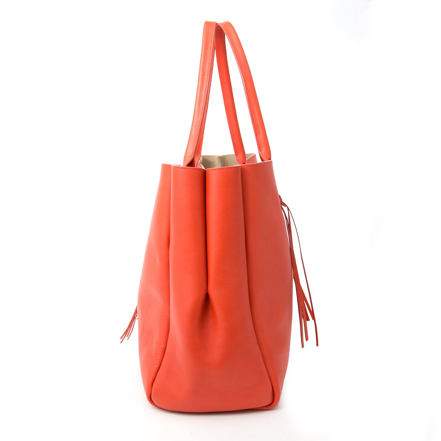 shop online at the best price Lanvin Orange Fringed The Shopper