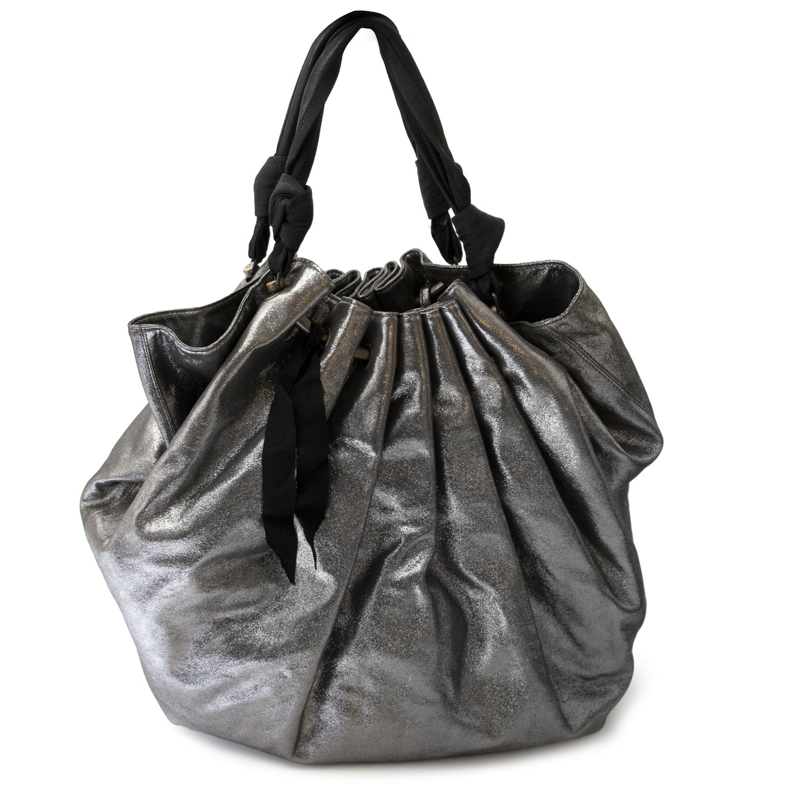 lanvin silver polisson gm bag now for sale at labellov vintage fashion webshop belgium