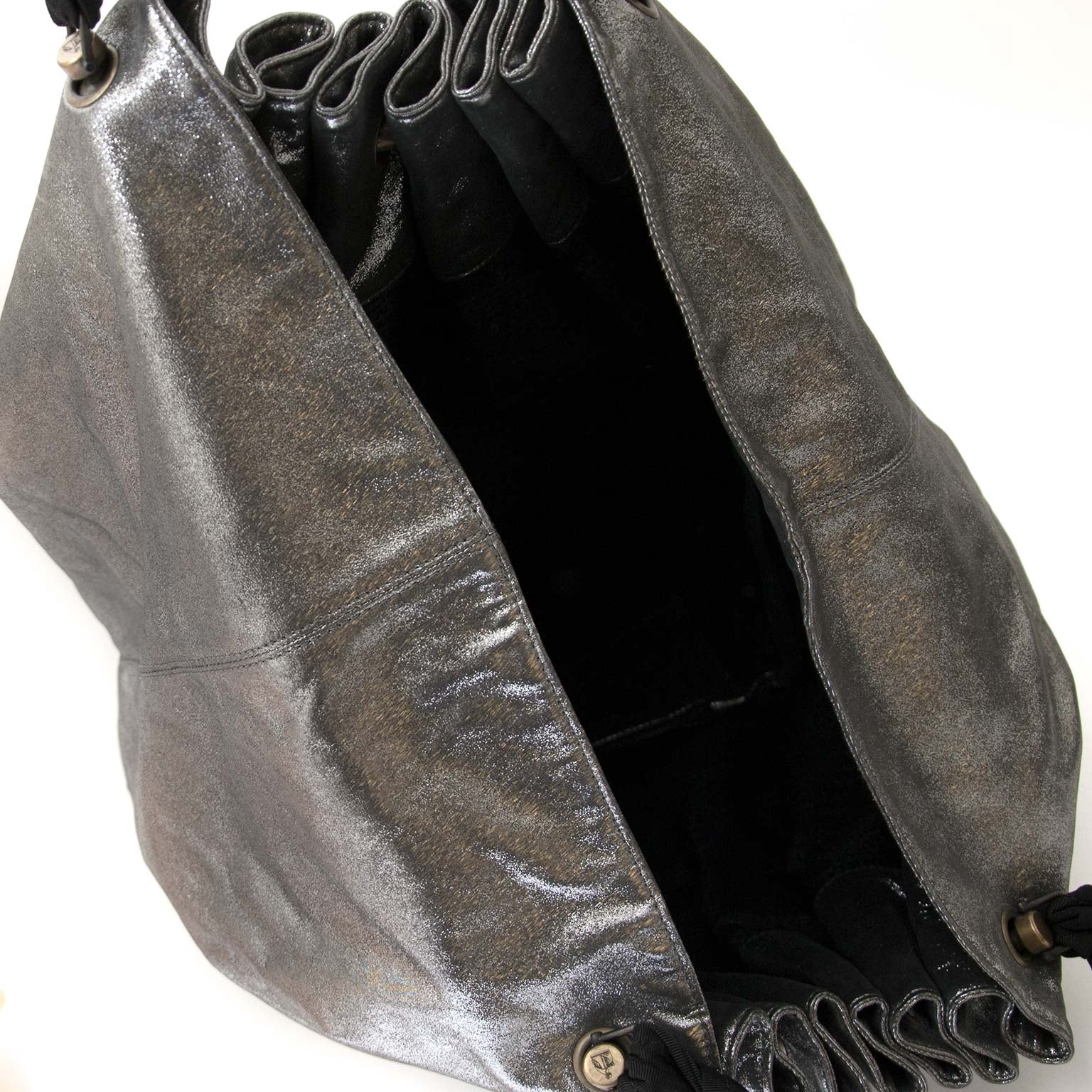 lanvin silver polisson gm bag now for sale at labellov vintage fashion webshop belgium