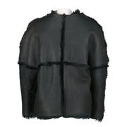 Lanvin Green Shearling Fur Coat