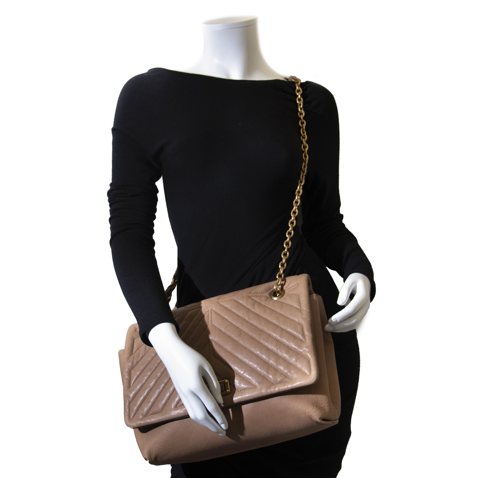 Sac bandoulière Lanvin Happy chameau