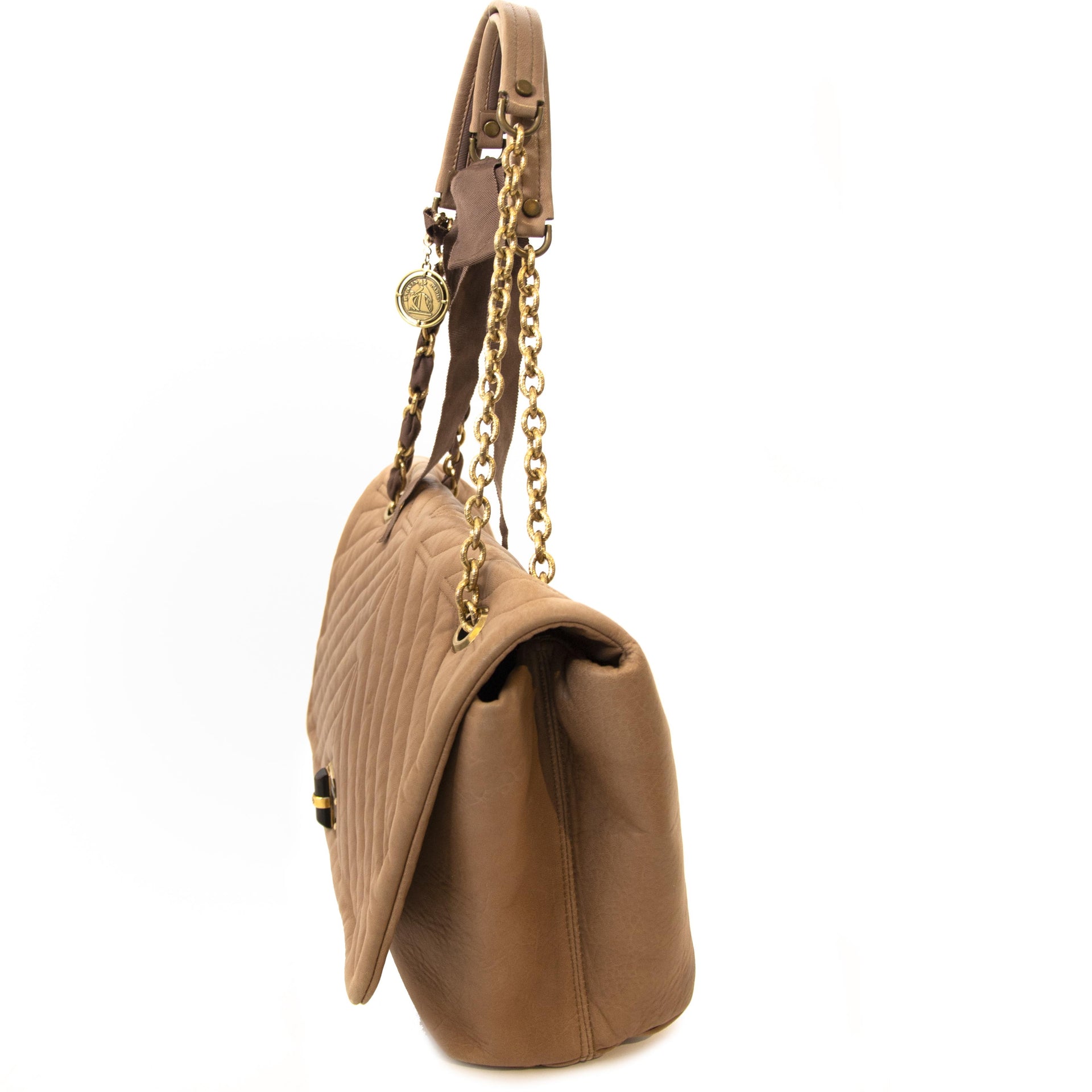 Sac bandoulière Lanvin Happy chameau