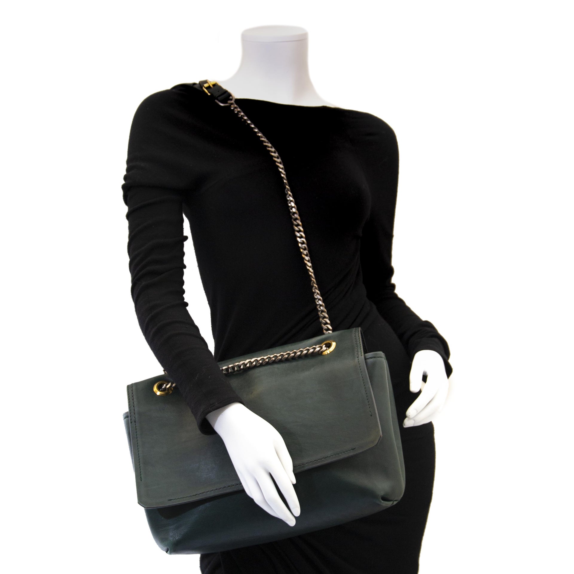 Sac Happy Lanvin vert foncé