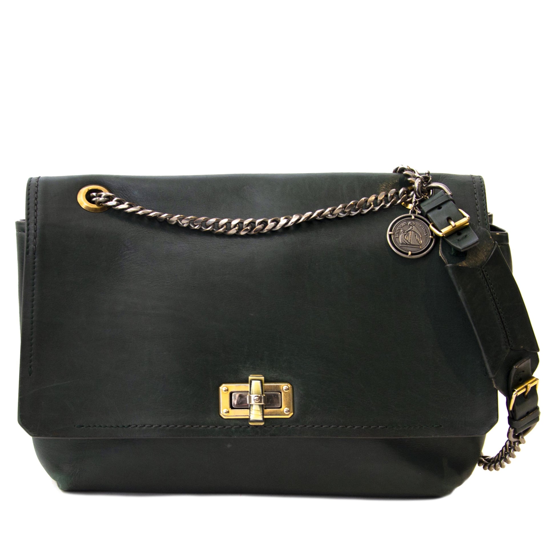 Sac Happy Lanvin vert foncé