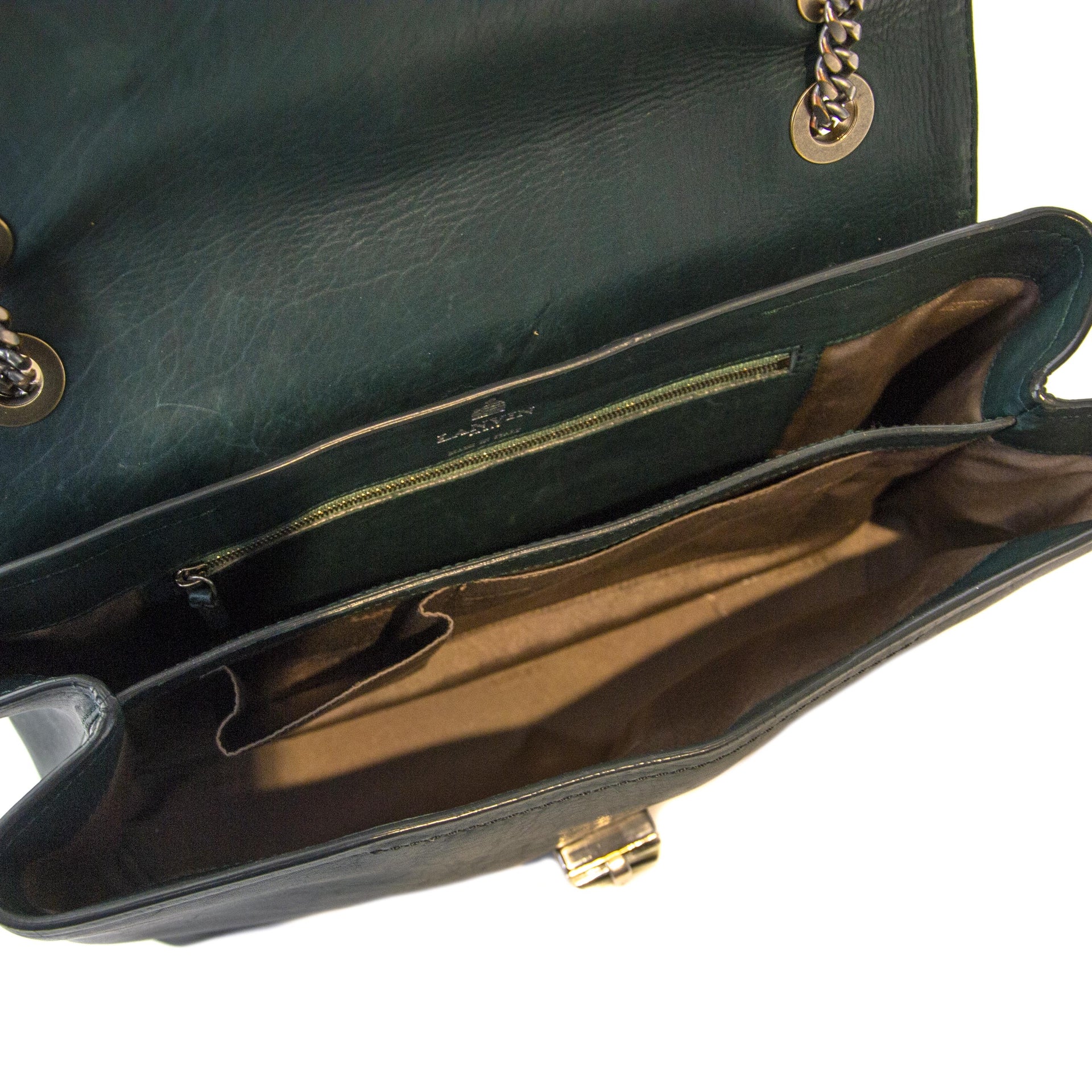Sac Happy Lanvin vert foncé