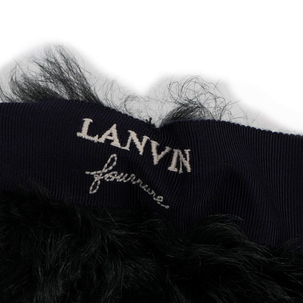 Lanvin Groene Shearling Bontjas - Maat 36