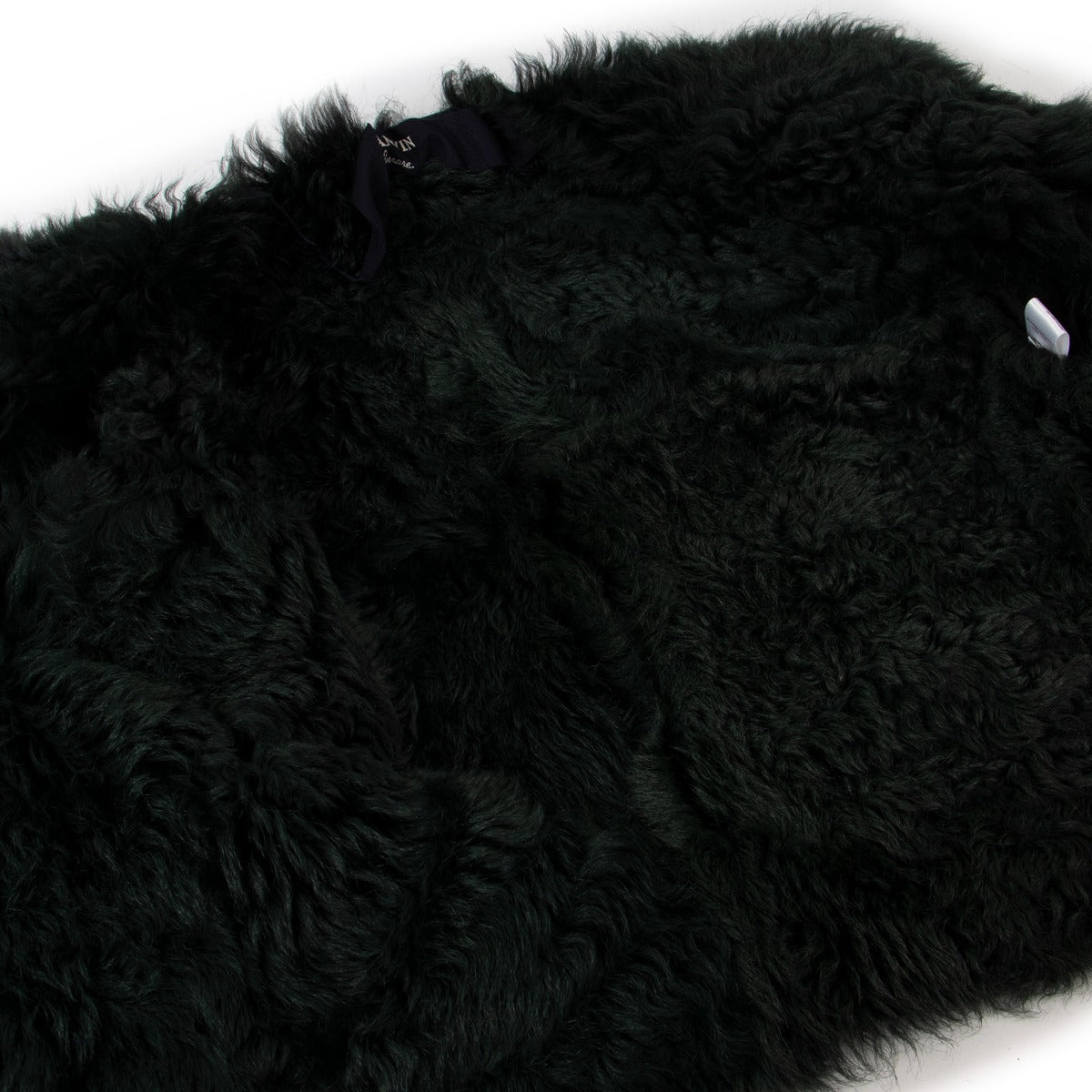 Lanvin Groene Shearling Bontjas - Maat 36