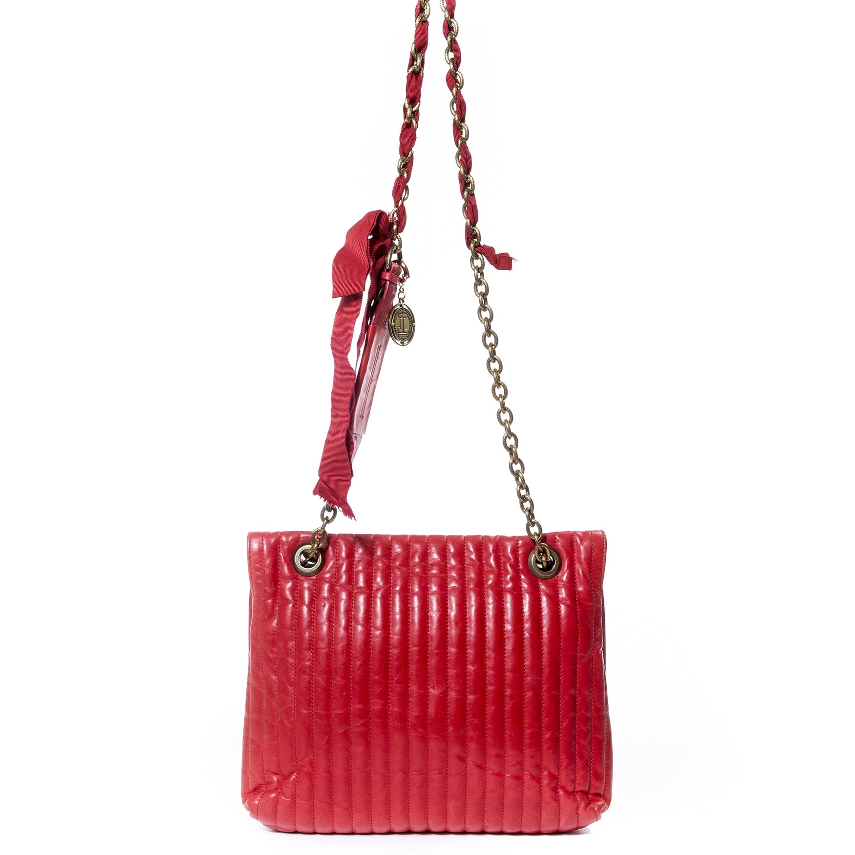 Lanvin Happy Red Medium Shoulder Bag