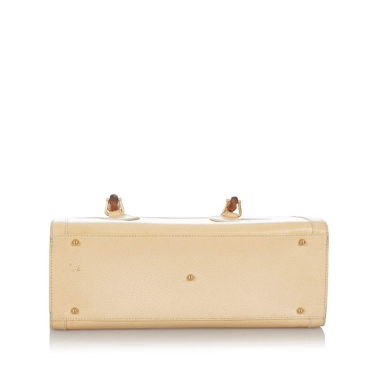 Gucci Diana Vintage Crème en Cuir avec Anses en Bambou
