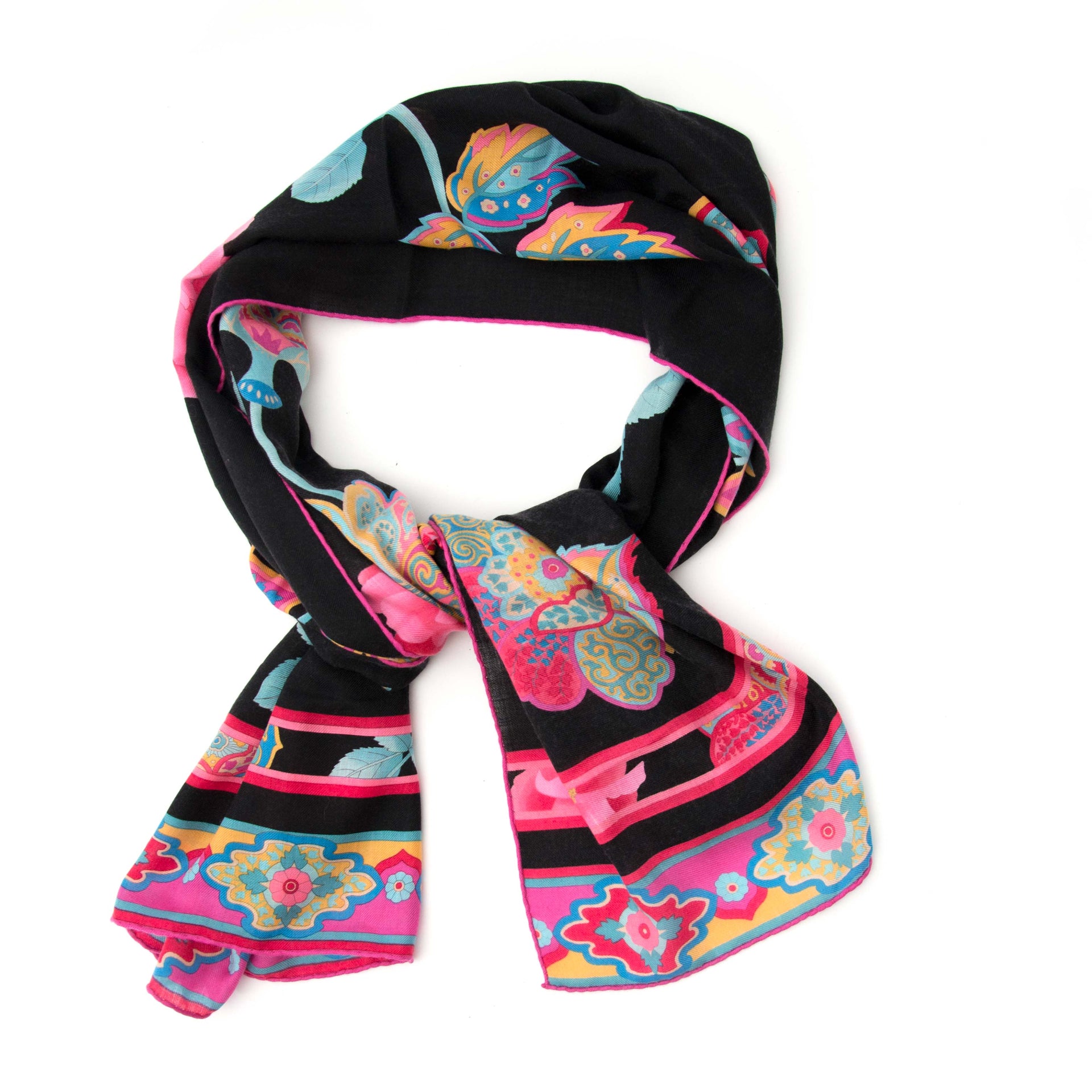 Écharpe à imprimé floral Leonard Pink