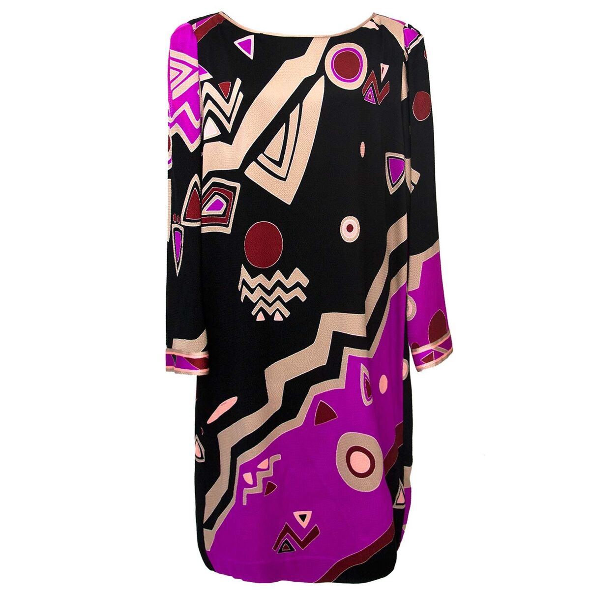 Buy an authentic Leonard Purple Black Psychedelic Dress at the right price at LabelLOV vintage webshop. Safe and secure online shopping.