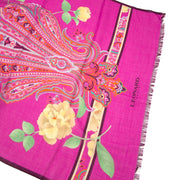 Leonard Fuchsia Floral Cashmere Silk Scarf Buy authentic designer Leonard secondhand scarves at Labellov at the best price. Safe and secure shopping. Koop tweedehands authentieke Leonard sjaals bij designer webwinkel labellov.