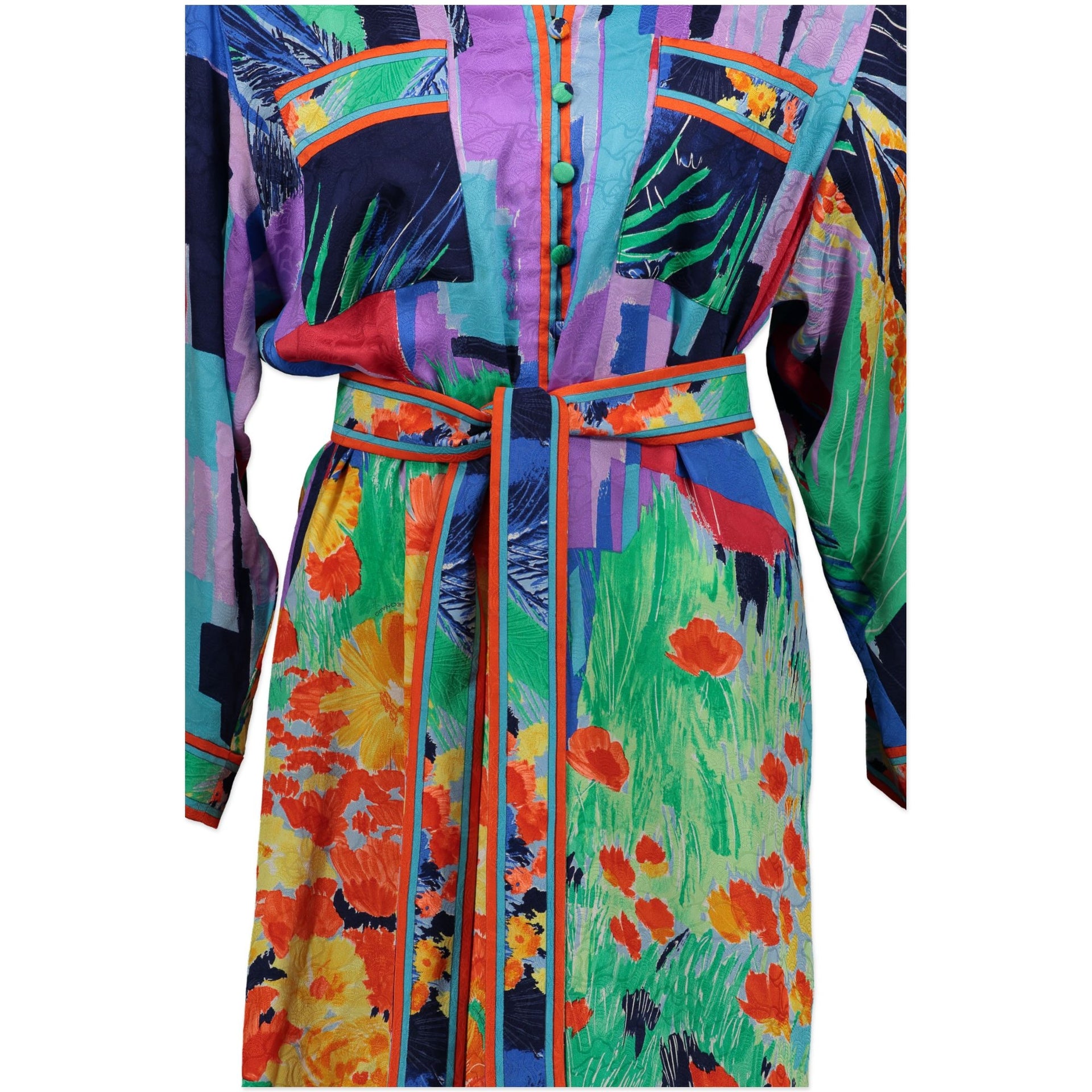 Leonard Multicolor Shirt Dress Size TU