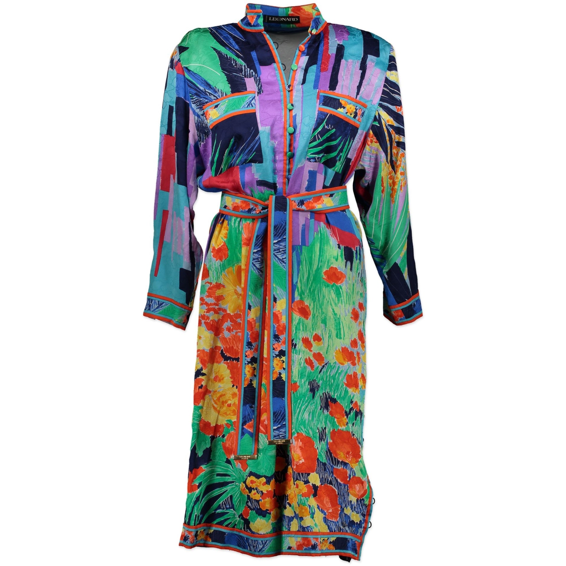 Leonard Multicolor Shirt Dress Size TU for the best price at Labellov