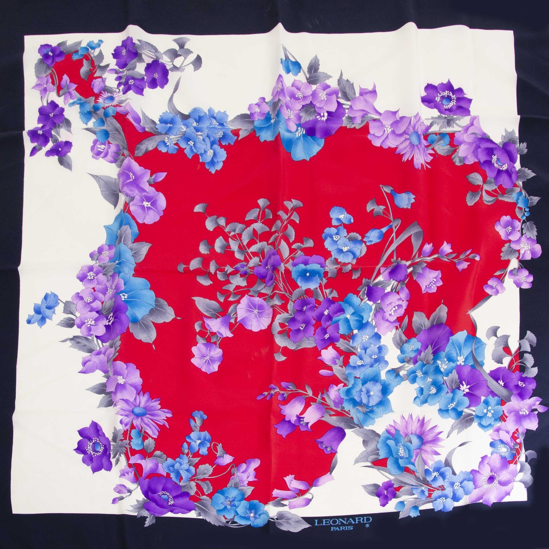 Leonard Paris Carré Flower Scarf