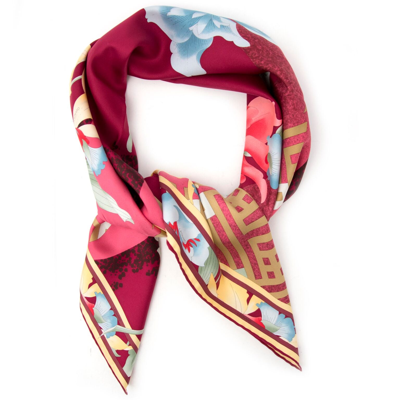 Beautiful silk scarf from leaonard, now for sale at labellov.com