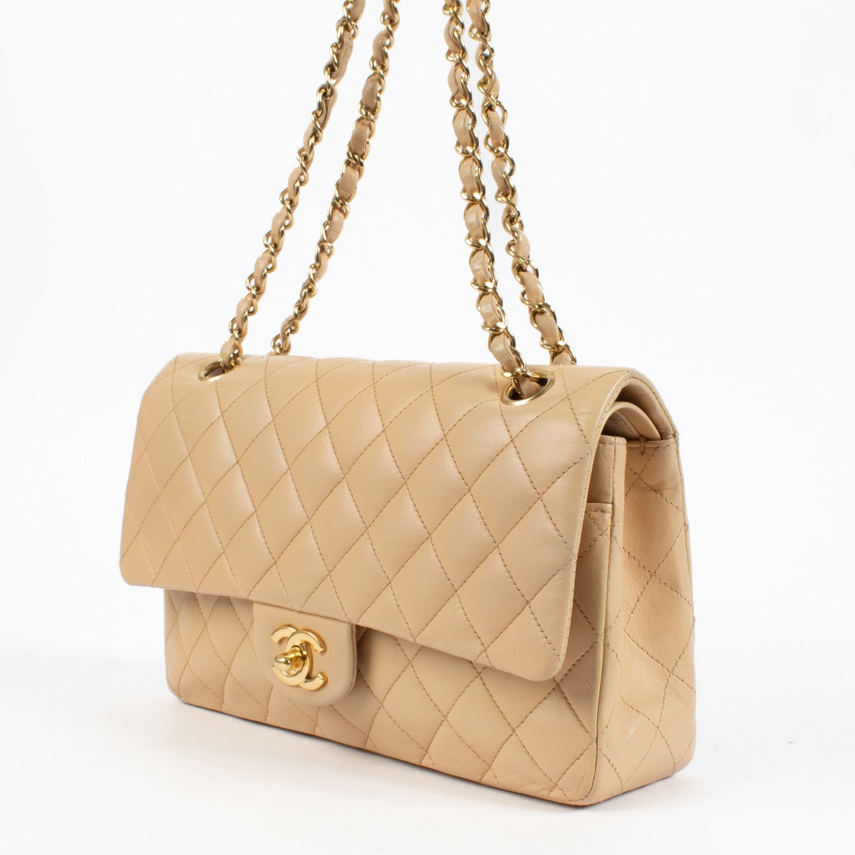 shop 100% authentic second hand Chanel Beige Medium Classic 11.12 Bag on Labellov.com