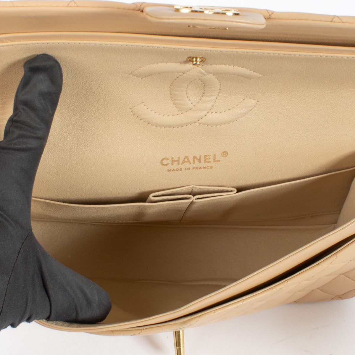 shop 100% authentic second hand Chanel Beige Medium Classic 11.12 Bag on Labellov.com
