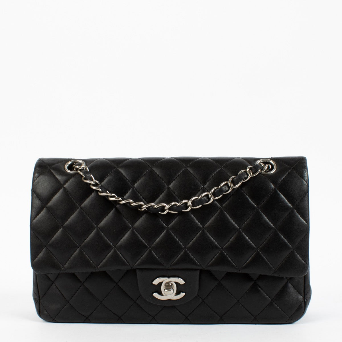 shop 100% authentic second hand Chanel Black Medium Classic 11.12 Bag on Labellov.com