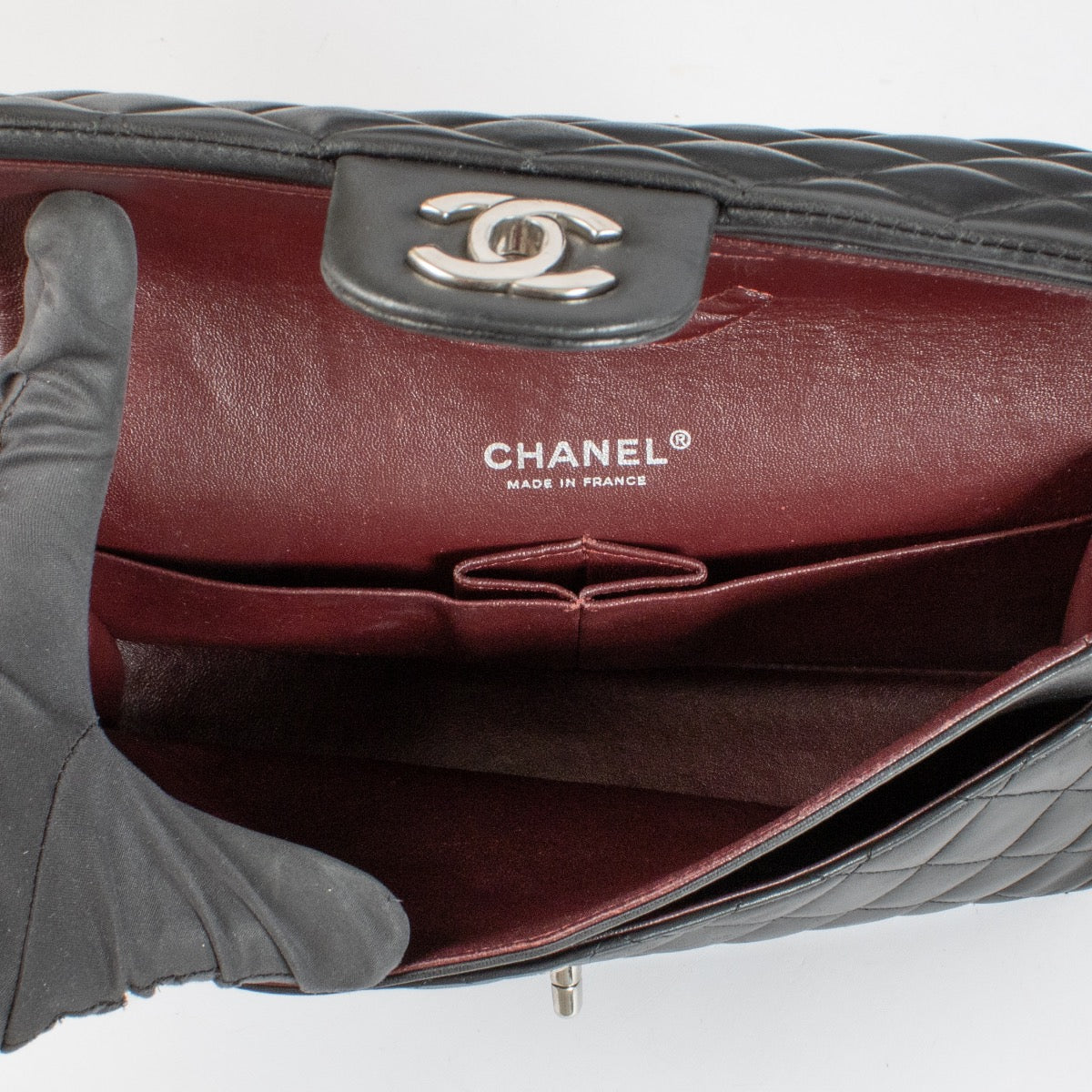 shop 100% authentic second hand Chanel Black Medium Classic 11.12 Bag on Labellov.com