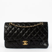 shop 100% authentic second hand Chanel Black Medium Classic 11.12 Bag on Labellov.com