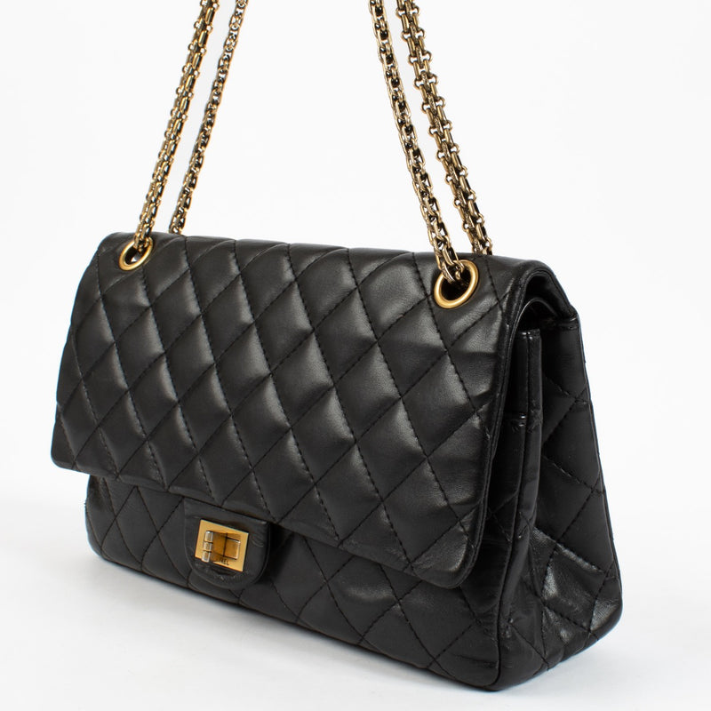 shop 100% authentic second hand Chanel Black Large 2.55 Bag on Labellov.com