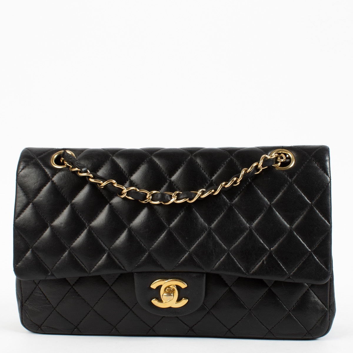shop 100% authentic second hand Chanel Black Medium Classic 11.12 Bag on Labellov.com