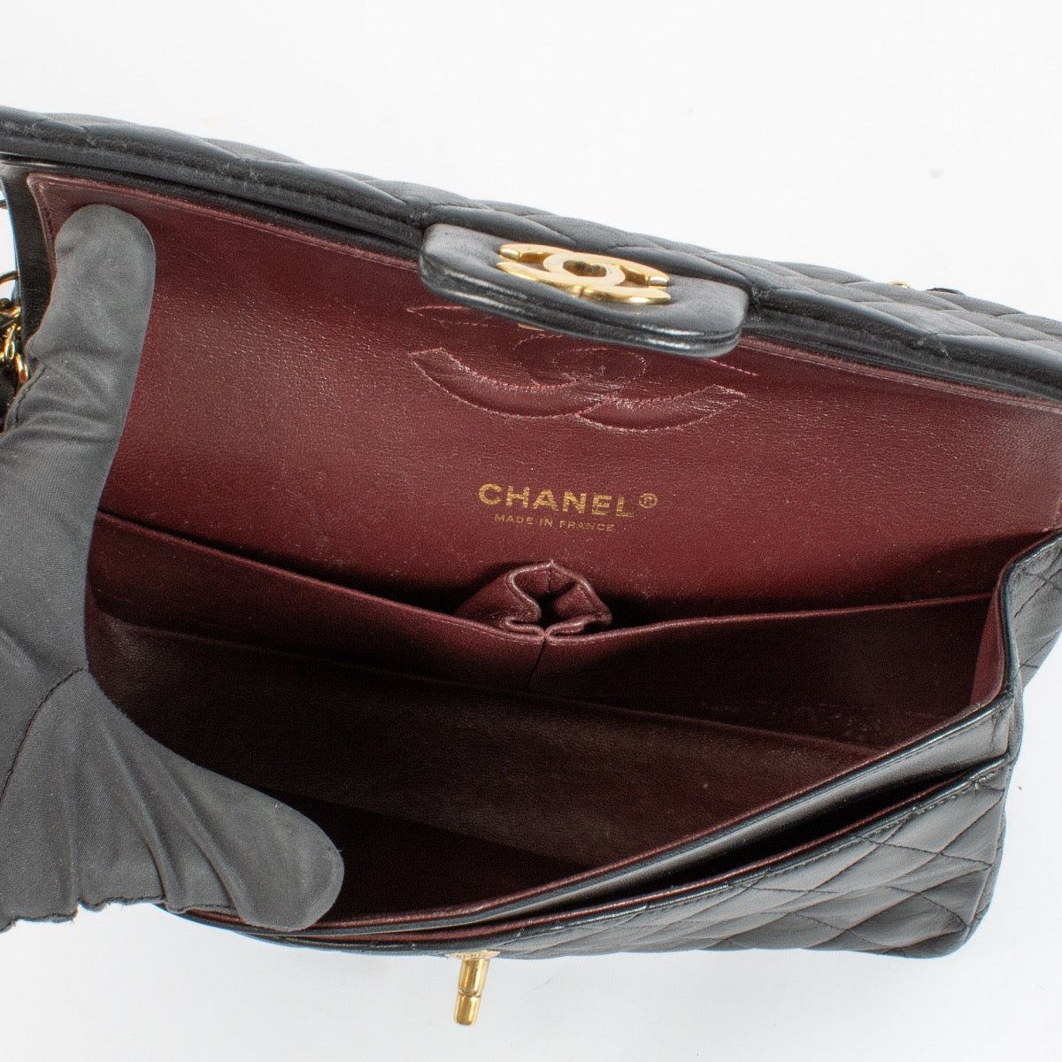 shop 100% authentic second hand Chanel Black Medium Classic 11.12 Bag on Labellov.com