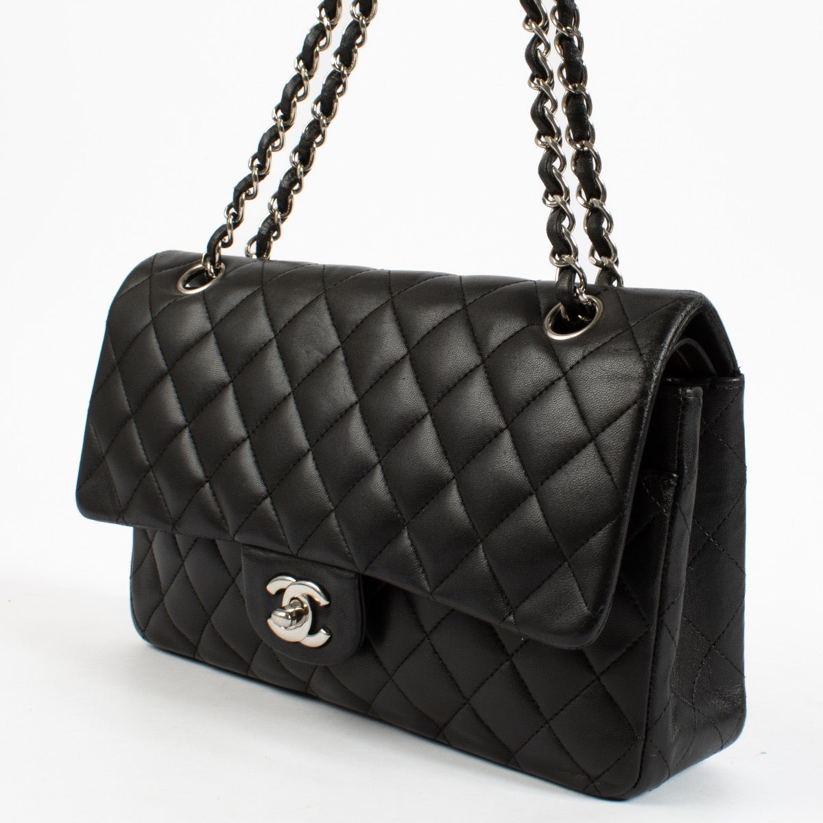 shop 100% authentic second hand Chanel Black Medium Classic 11.12 Bag on Labellov.com