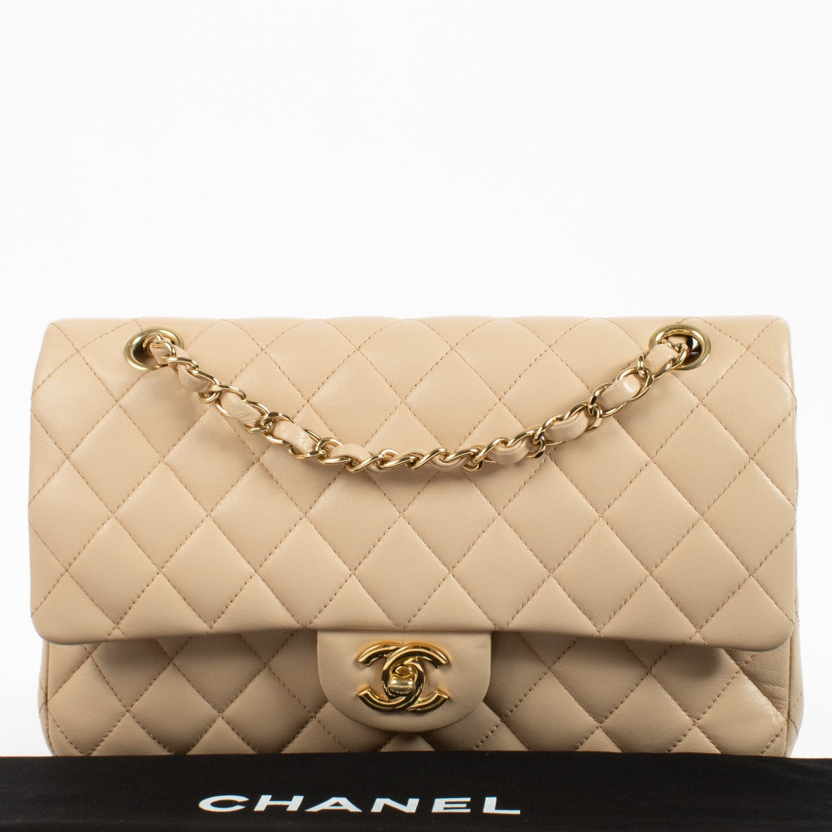 Shop 100% authentic secondhand Chanel Beige Medium Classic 11.12 Bag on Labellov.com