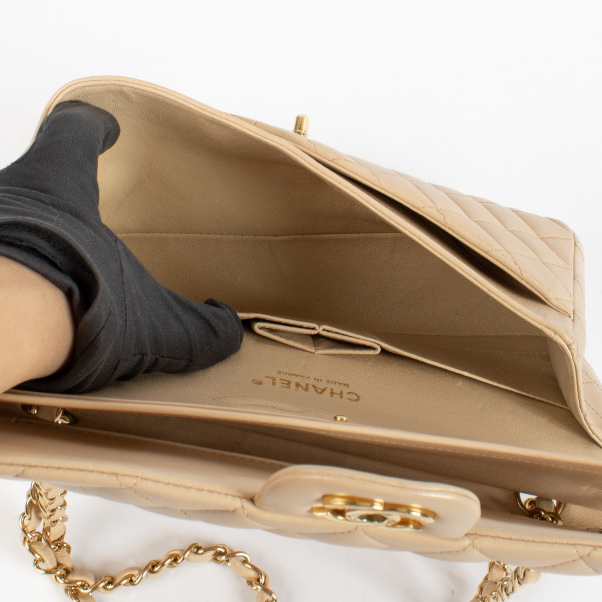 Shop 100% authentic secondhand Chanel Beige Medium Classic 11.12 Bag on Labellov.com