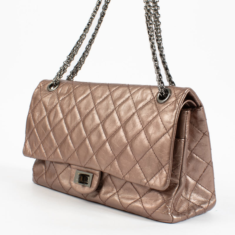 shop 100% authentic second hand Chanel Rose Gold Large 2.55 Bag on Labellov.com