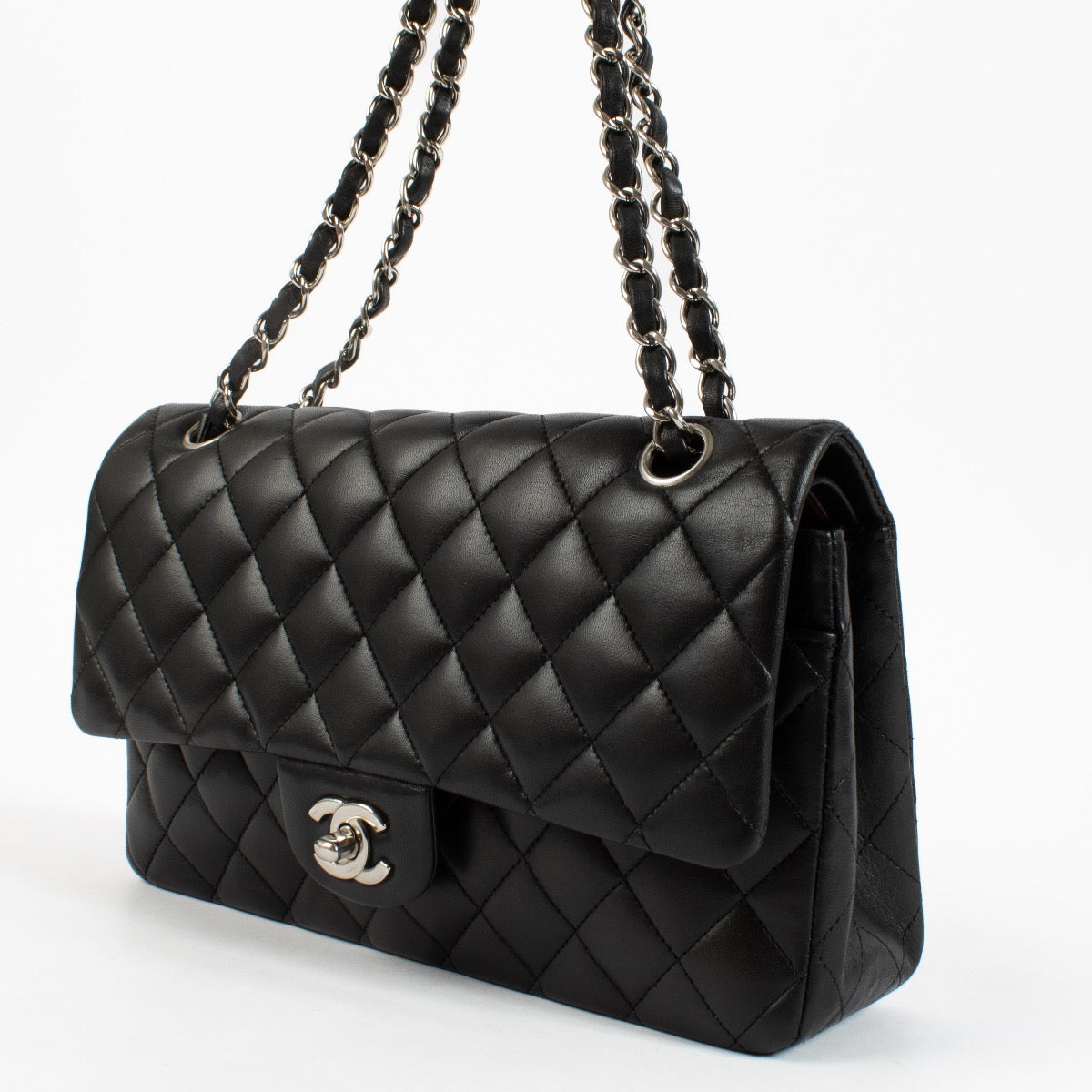 shop 100% authentic second hand Chanel Black Medium Classic 11.12 Bag on Labellov.com