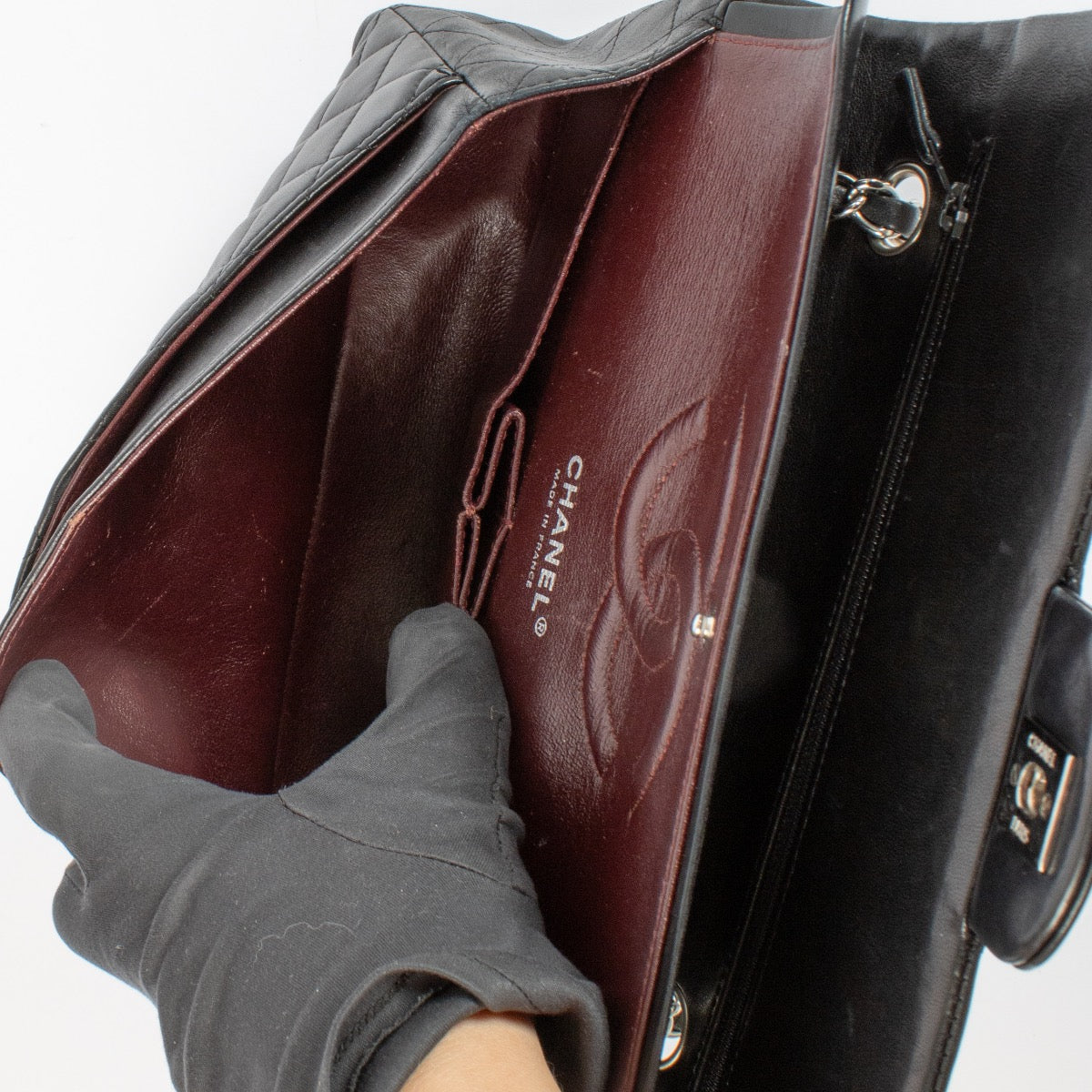 shop 100% authentic second hand Chanel Black Medium Classic 11.12 Bag on Labellov.com