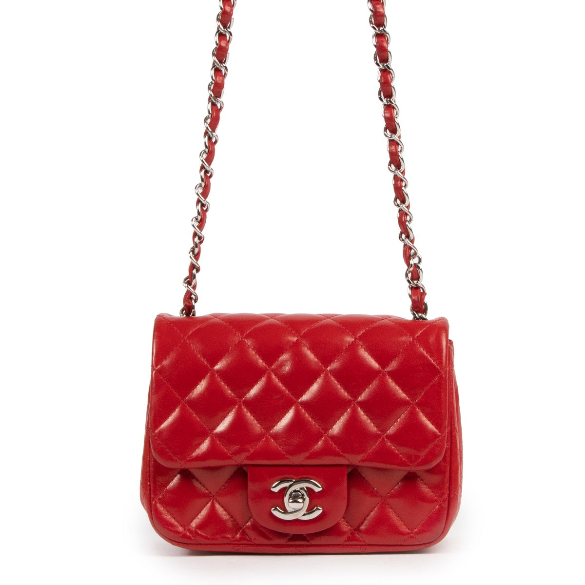 Chanel Red Classical flap bag
