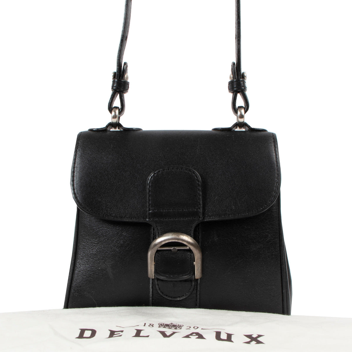 Delvaux Black Brillant XS Crossbody Bag